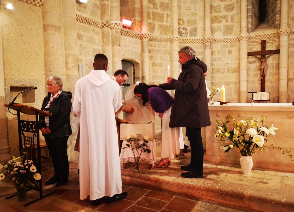 LE 19 AVRIL 2025, MESSE DE LA VIGILE PASCALE ET INITIATION CHRÉTIENNE DE MANON ET MATHÉO, ÉGLISE SAINT SERNIN D'ARTIGUES (Foulayronnes) ... EN IMAGES