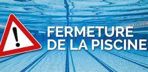 Fermeture Piscine Municipale le 27 juillet 2023