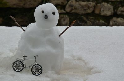 Un petit vélo en neige...