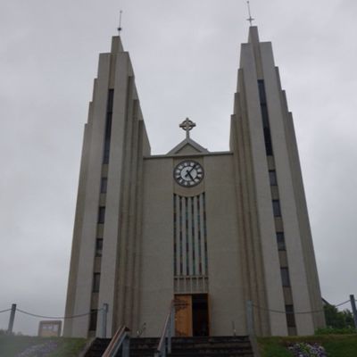 Akureyri sous la pluie