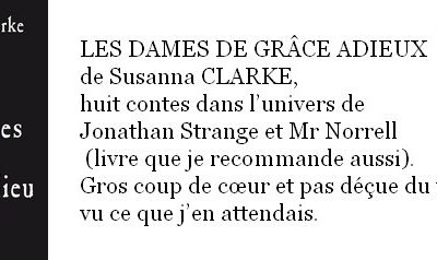 ET POUR QUELQUES NOUVELLES DE PLUS...