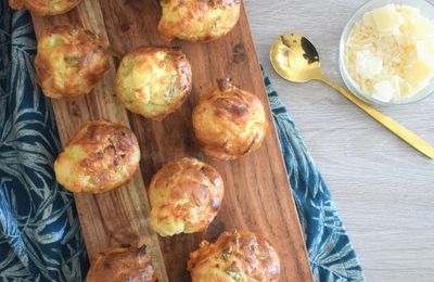Muffins poireaux saumon fumé