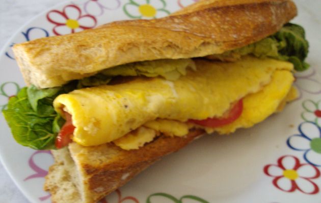 Sandwich à l'omelette