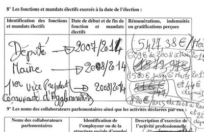 Les déclarations d'intérêts des parlementaires