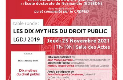 Les dix mythes du droit public