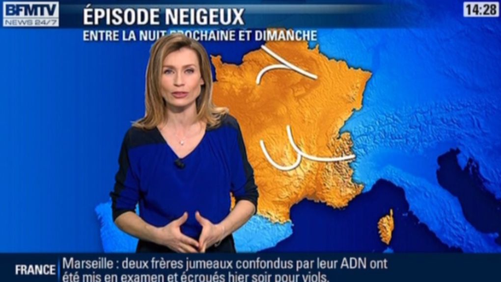 2013 02 09 - SANDRA LARUE - BFM TV - LA METEO @14H25