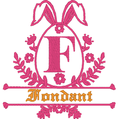ABC lapin de Pâques: la lettre F