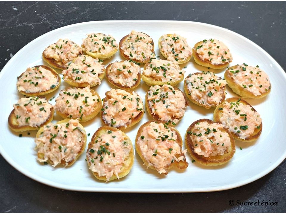 Rillettes de crevettes, saumon fumé et artichaut - Recette en vidéo