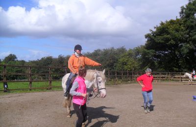 Horse riding for blind students