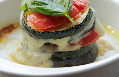 Millefeuille courgette tomate