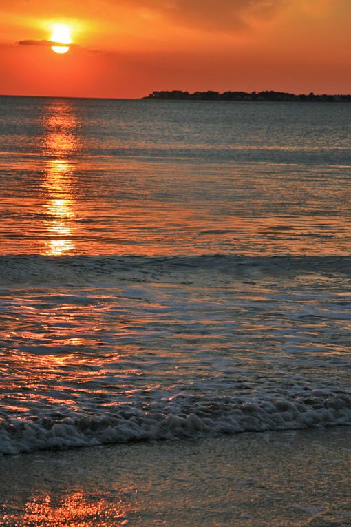 Couché de soleil baie de La Baule - Photos Thierry Weber Photographe de Mer Guérande La Baule