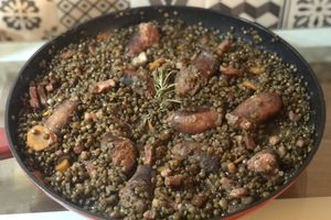 Lentilles, saucisses