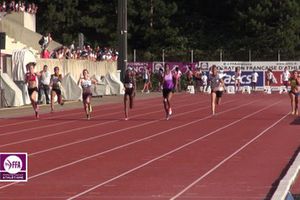 Vidéo de la finale du 100 m. d'Estelle Vice Championne de France Cadettes à Valence le 18 07 2014