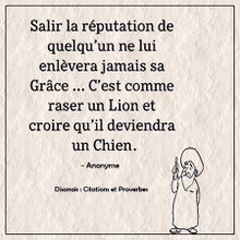 Proverbe sur la REPUTATION