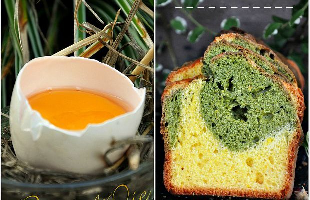 Cake au thé Matcha et orange 