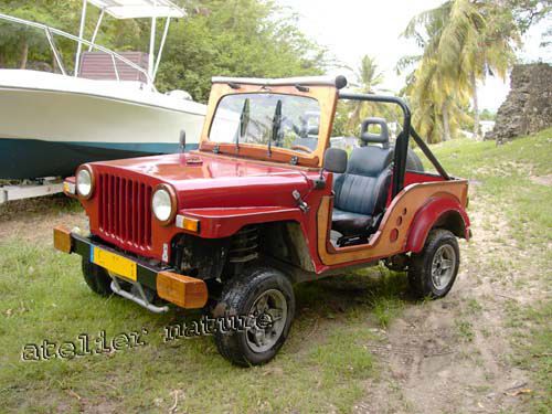 Le vehicule de l'atelier nature relooke bois