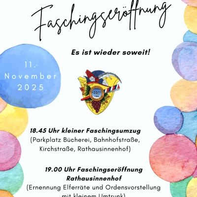 🎭 VEITSHÖCHHEIM HELAU! 🎉Start am 11.11. in die neue Faschingssession 2025/2026