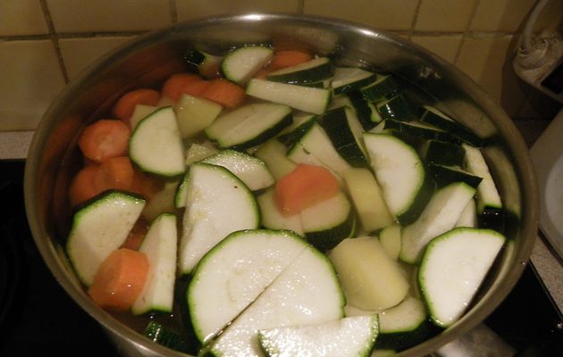 boulettes de légumes( courgette, pommes de terre, carottes)