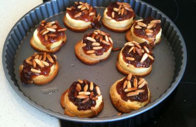 toast au chèvre sur confit de figues et pignons de pin