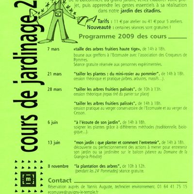 Jardiner à l'écomusée de savigny