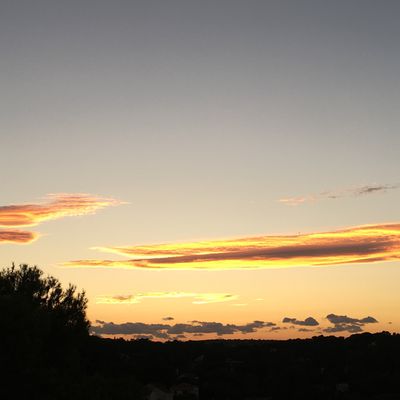 Nuages dorés du soir...