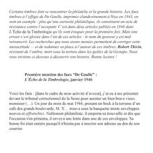 Philatélie et Résistance : l'histoire clandestine des faux "De Gaulle"