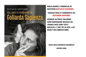 11 janvier : premier rendez-vous de l'année au Baz'art des mots autour de Goliarda Sapienza