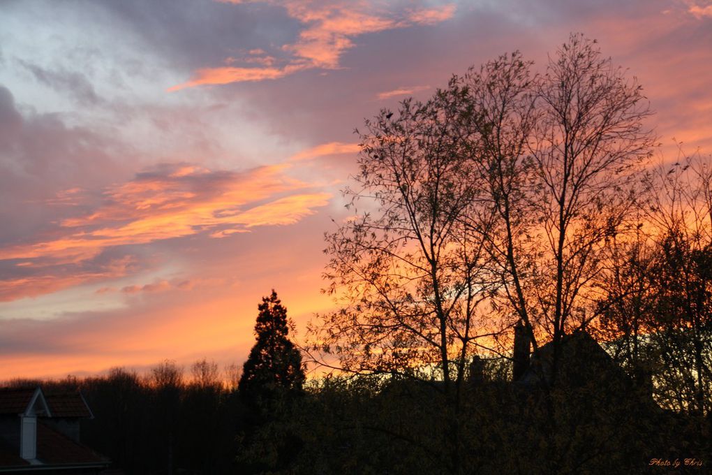 un coucher de soleil ordinaire sur moreuil en novembre 2016