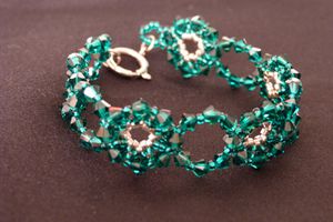 Bracelet swarovski fleur