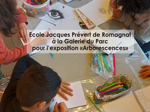 Les écoles viennent à l'exposition &quot;Arborescences&quot;