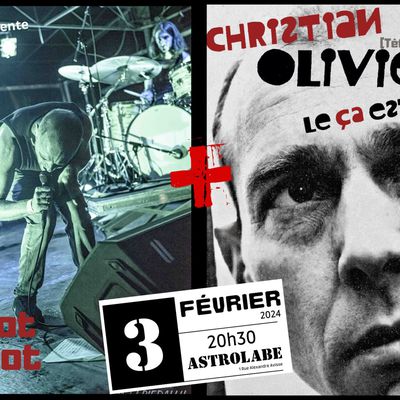 Concert CHRISTIAN OLIVIER  + CABOT CABOT à l'Astrolabe d’Orléans le 3 février 2024