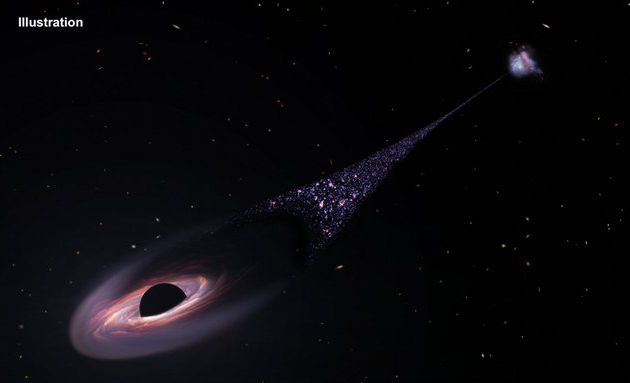 La NASA a annoncé qu'il y avait un "monstre invisible en liberté", un trou noir d'un poids équivalent à 20 millions de fois celui du Soleil et qui traverserait l'espace à une vitesse folle