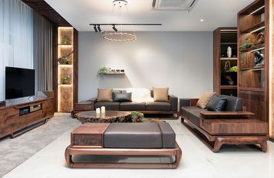 Tổng hợp các mẫu sofa gỗ đẹp cho phòng khách sang trọng