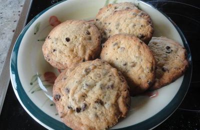 Cookies aux pépites de chocolat et noix de pécan / Cookies a las pepitas de chocolate y pecana