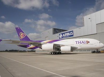 A380 THAI AIRWAYS SORTI DE PEINTURE