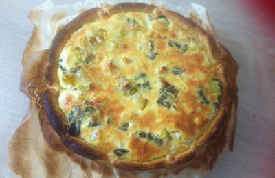 163. Quiche poireau poulet feta