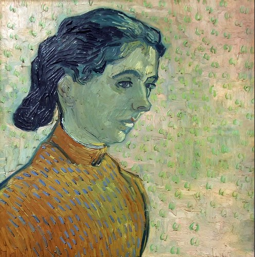 L’Enfant à l’orange. 51x50 cm. -- Portrait de jeune fille. 51 x 49 cm. -- Jeune fille en blanc. -- Jeune fille au chapeau de paille assise devant un champs de blé.