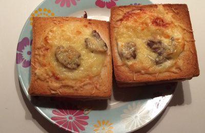 Croque monsieur aux champignons