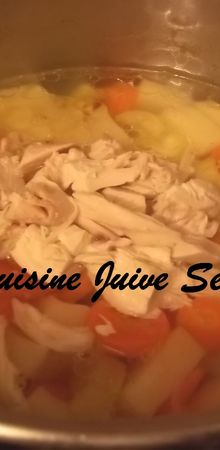 POTAGE AU POULET POUR BEBE