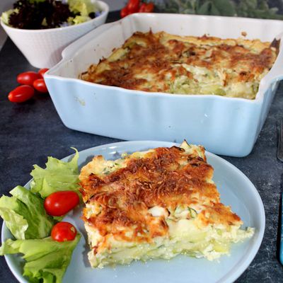 Gratin fraîcheur aux courgettes 