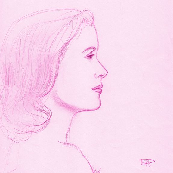 Mes dessins de femmes célèbres ou inconnues (crayons ou pastels sur papier).