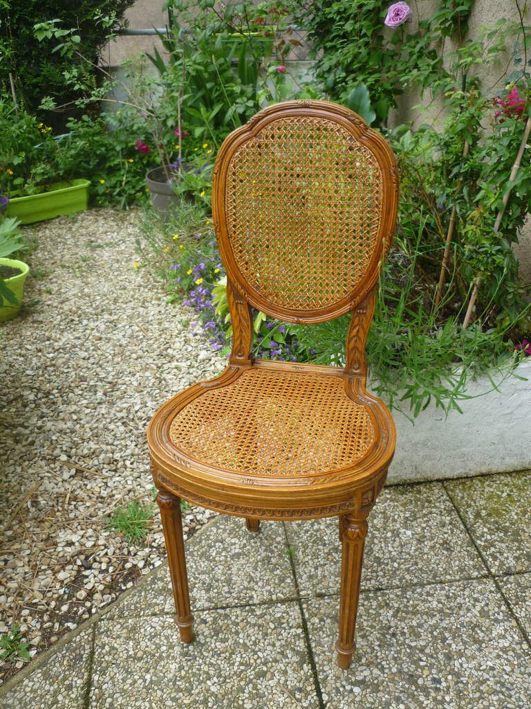 Chaises et fauteuils cannés ou paillés chez JADIS