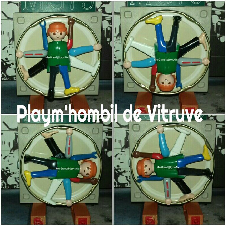 Playmobil Playm'hombil de Vitruve vs Léonard de Vinci l'Homme de Vitruve
