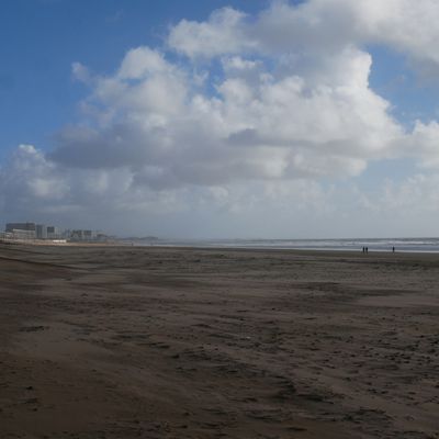 plage et estacade Saint Jean de Monts - après tempête