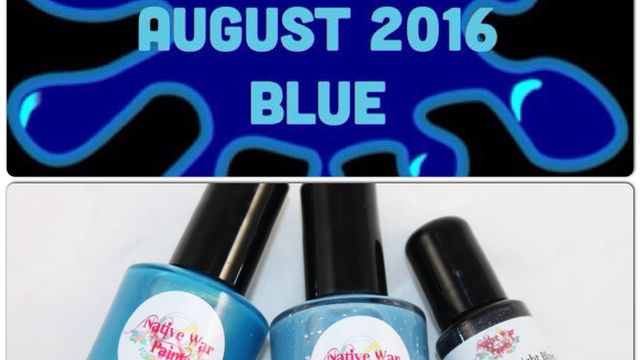 Native War Paints Monthly Box - August 2016 - Blue