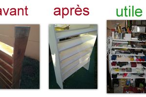 étagère trouvée dans la rue re bricolée ;))