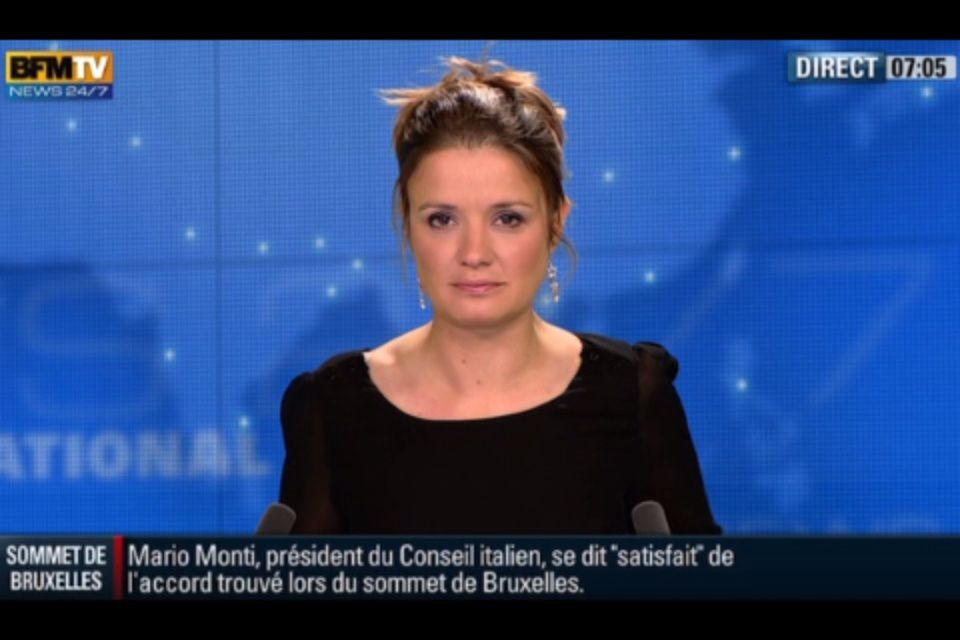 [2012 06 29] PASCALE DE LA TOUR DU PIN - BFM TV - PREMIERE EDITION @07H00