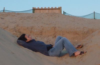 Pause sur le sable