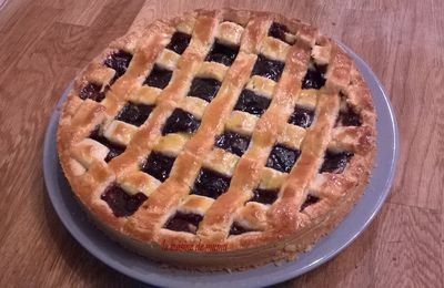 Tartelettes à la cerise noire sur crème pâtissière