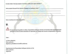 Formulaire à remplir, dater et signer et renvoyer par mail à Celtiques_levriers@orange.fr et promis juré on vous contacte rapidement